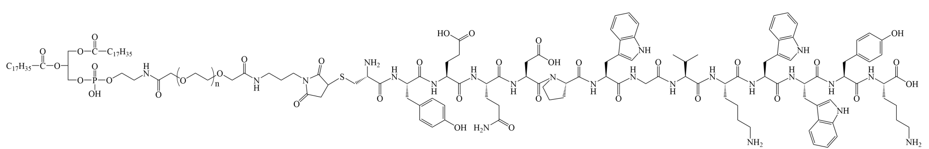 DSPE-PEG₂K-M2pep，M2pep修饰磷脂-聚乙二醇共聚物