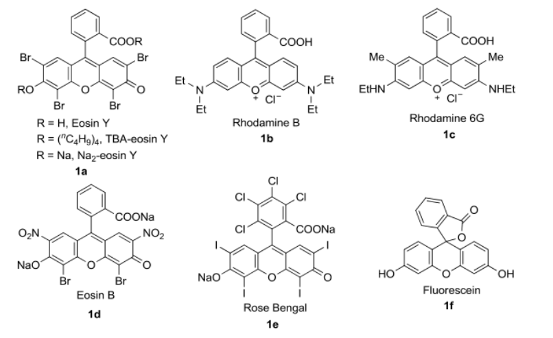 杏彩体育平台
生物提供五种常见氧杂蒽类有机染料Rose Bengal、Rhodamine 6G、Eosin B、Rose Bengal、Fluorescein